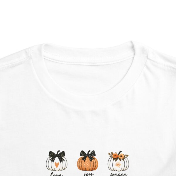 Pumpkin Themed 9 Fruits of the Holy Spirit Short Sleeve Toddler Tee - Image 2