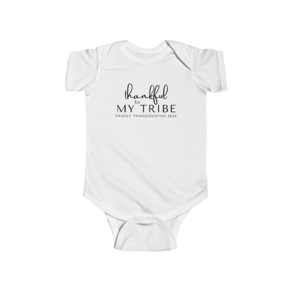 Thankful For My Tribe Simple Minimalist Infant Bodysuit