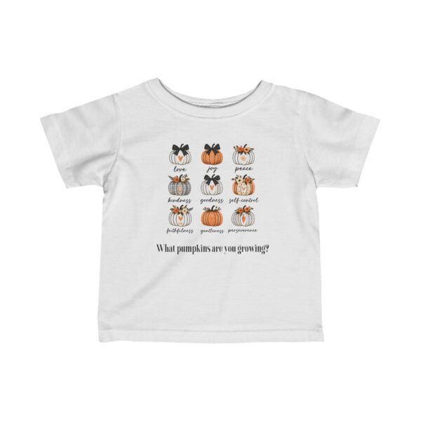 Pumpkin Themed 9 Fruits of the Holy Spirit Infant Fine Jersey Tee