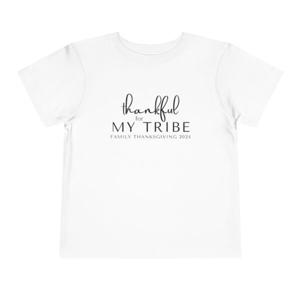 Thankful For My Tribe Simple Minimalist Toddler Short Sleeve Tee